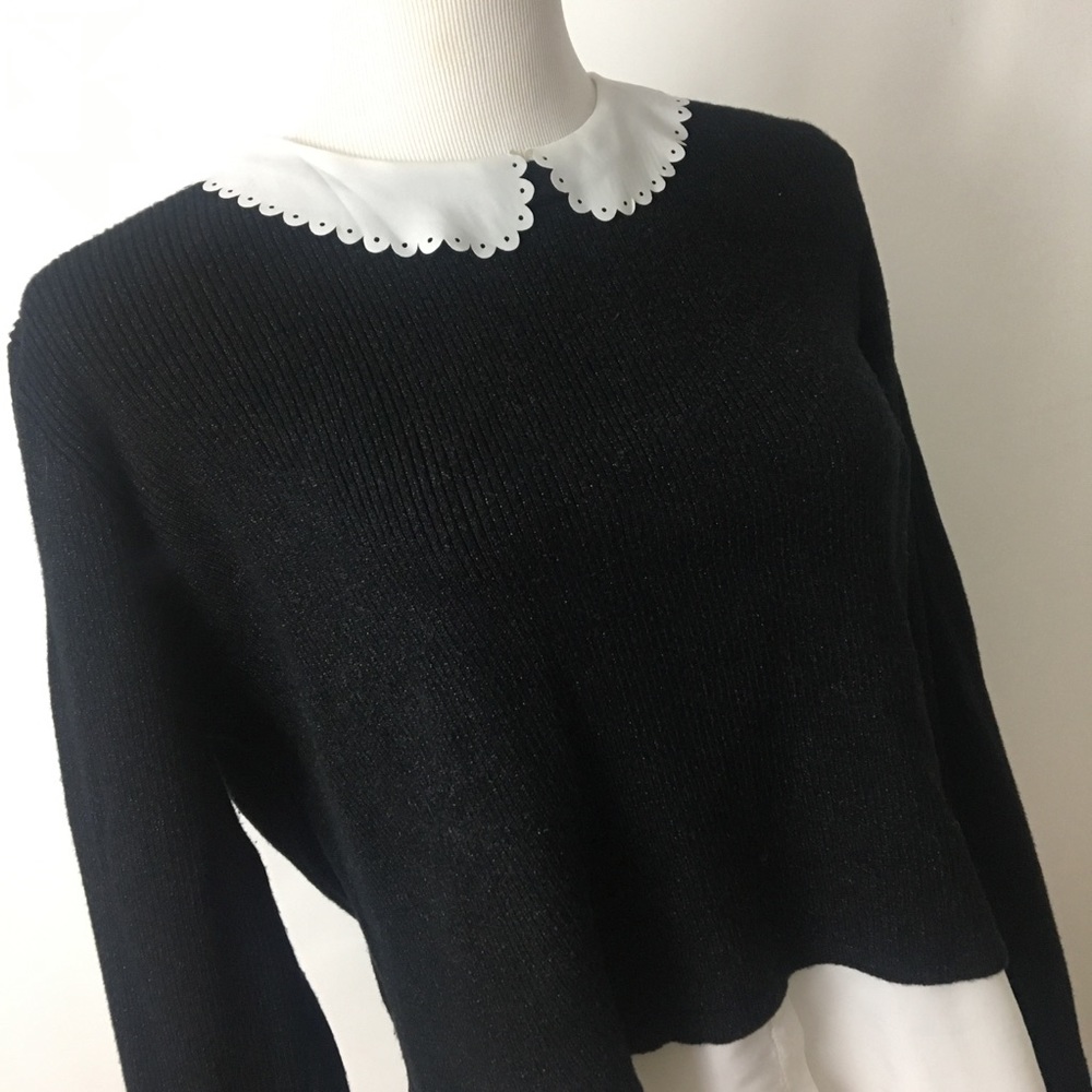 Elle layered top peter pan collar XL C4